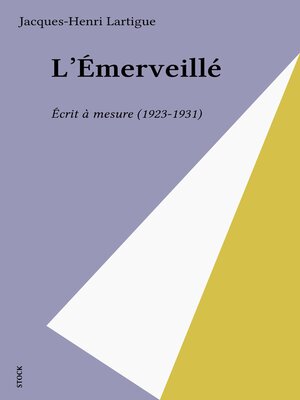cover image of L'Émerveillé